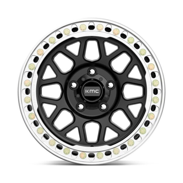 KM235(beadlock) GRENADE CRAWL 18X9 6X135 ET10 CB87.1 SATIN BLACK - Image 3