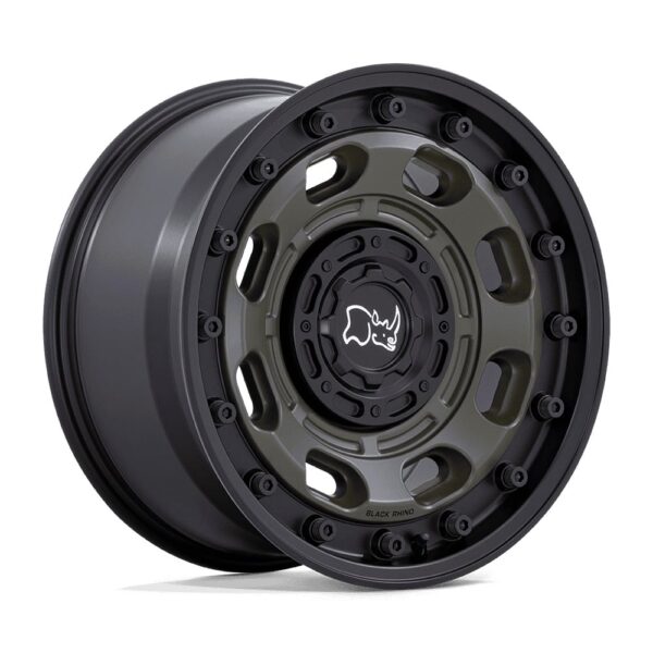BR007 ATLAS 17X8.5 5X127/5X139.7 ET10 CB78.1 OLIVE DRAB GREEN for BLACK LIP