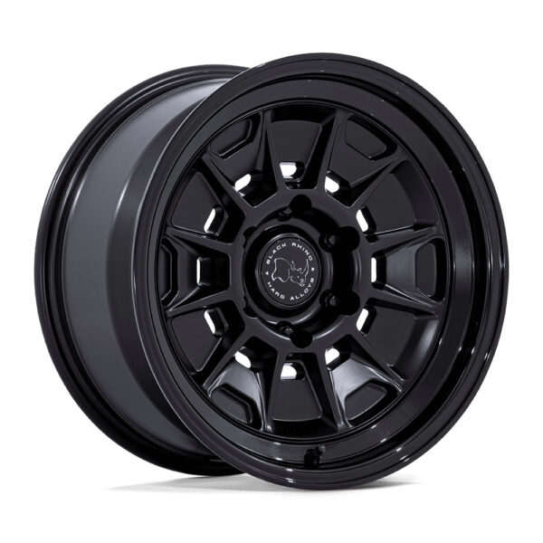 BR021 MONDO 17X8.5 6X139.7 ET-10 CB106.1 MATTE BLACK for GLOSS BLACK LIP