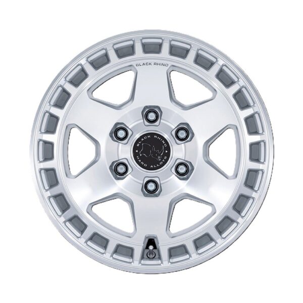 BR022 BAHARI 17X8.5 6X139.7 ET25 CB106.1 GLOSS SILVER/MACH FACE - Image 2