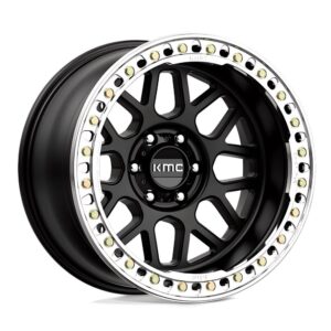 KM235 Beadlock Grenade Crawl 17X8.5 6X135 ET00 CB87.1 Satin Black Wheel
