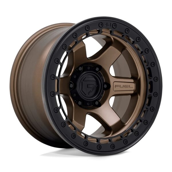 D124 BLOCK (beadlock) 17X9 6X139.7 ET-15 CB106.1 MATTE BRONZE for BLACK RING