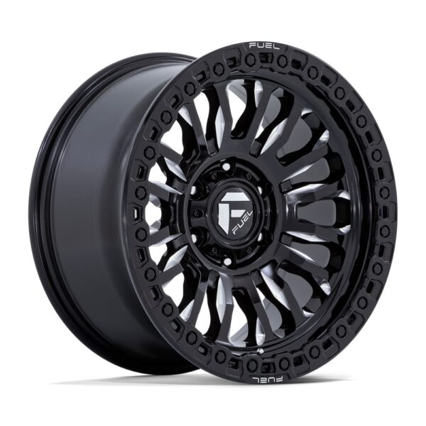 FC857 RINCON 17X9 5X127 ET-12 CB71.5 Gloss Black Milled