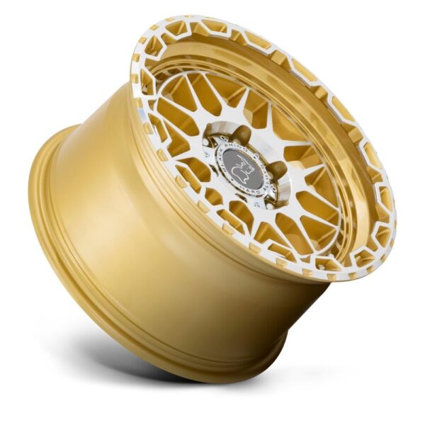 1795HLB 17X9.5 5X127 ET-12 CB71.5 GLOSS GOLD/MIRROR CUT FACE - Image 3