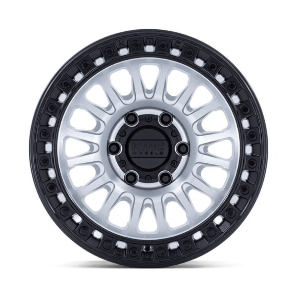 KM552 IMS 17X8.5 5X127 ET-10 CB71.5 MACHINED W/MATTE BLACK RING - Image 2