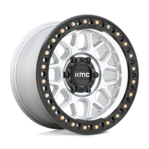 KM549 GRS 17X9 5X127 ET-12 CB71.5 Mach/Satin Black Face Wheel
