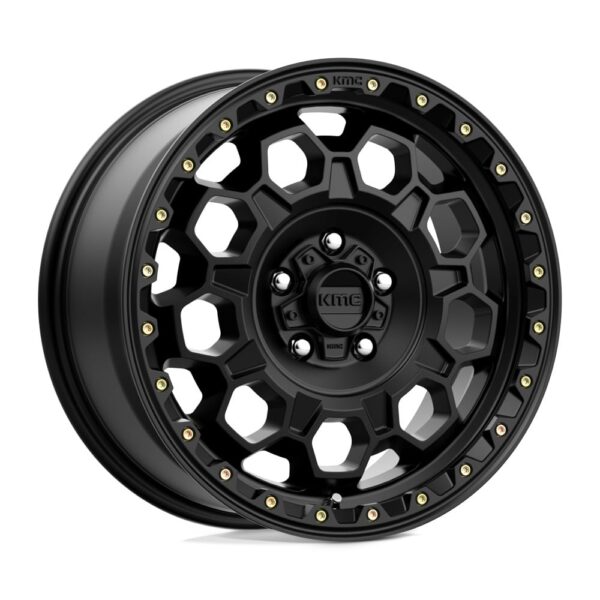 KM545 Trek 17X9 5X127 ET-12 CB71.5 Satin Black Wheel