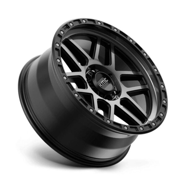 KM544 MESA 17X9 6X139.7 ET-12 CB106.2 SATIN BLACK/GLOSS BLACK LIP - Image 2