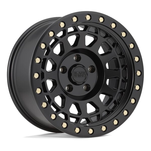 1895PRM(PRIMM) 18X9.5 6X135 ET12 CB87.1 MATTE BLACK W/BRASS BOLTS