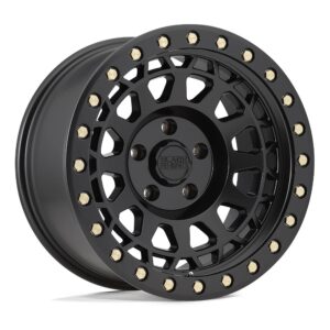 1895PRM(PRIMM) 18X9.5 6X135 ET12 CB87.1 MATTE BLACK W/BRASS BOLTS