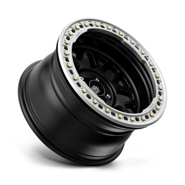 KM235(beadlock) GRENADE CRAWL 17X8.5 6X139.7 ET00 CB108 SATIN BLACK - Image 2