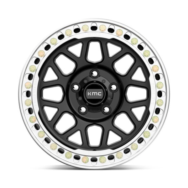 KM235(beadlock) GRENADE CRAWL 17X8.5 6X139.7 ET00 CB108 SATIN BLACK - Image 3