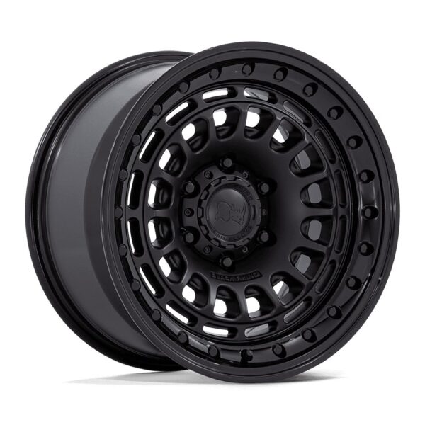BR014(SAHARA) 17X9 6X139.7 ET00 CB106.1 MATTE BLACK for GLOSS BLACK