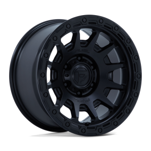 FC884 FORTRESS 17X8.5 6X139.7 ET00 CB106.1 MATTE BLACK/GLOSS BLACK