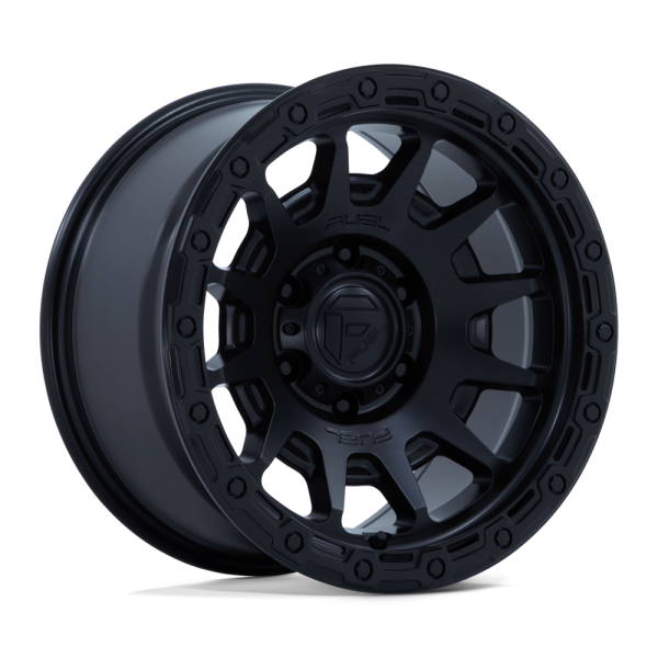 FC884 FORTRESS 17X8.5 6X139.7 ET00 CB106.1 MATTE BLACK/GLOSS BLACK