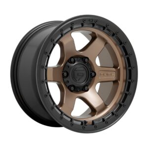 D751 BLOCK 17X9 5X127 ET-12 CB71.5 Matte Bronze / Black Ring
