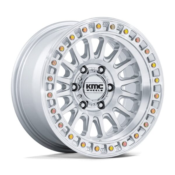KM552 IMS 18X9 8X180 ET18 CB124.2 GLOSS SILVER/MACH FACE