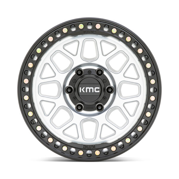 KM549 GRS 20X9 8X165.1 ET00 CB125.1 MACHINED/SATIN BLACK LIP - Image 3