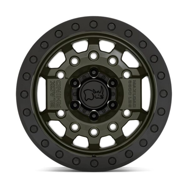 1785AVG(AVENGER beadlock) 17X8.5 5X127 ET-32 CB71.5 OLIVE DRAB GREEN - Image 2