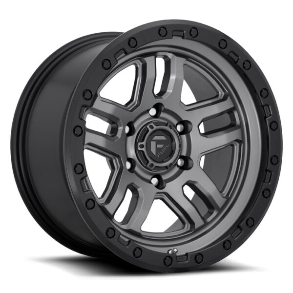 D701 AMMO 20X9 6X139.7 ET01 CB106.1 MATTE ANTHRACITE / BLACK RING
