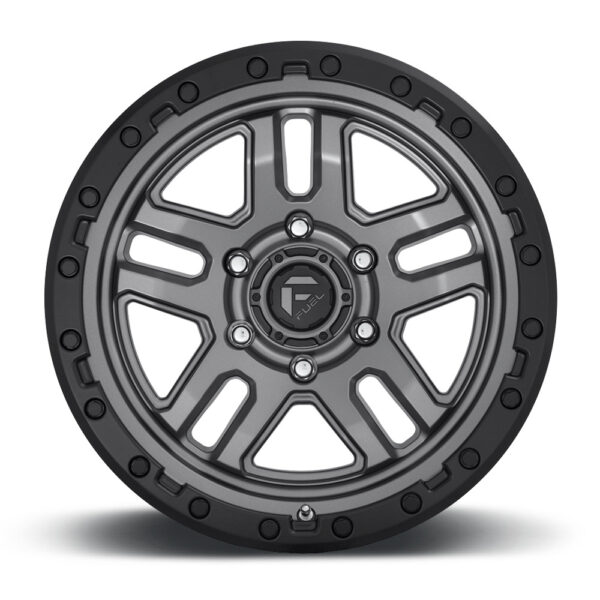D701 AMMO 20X9 6X139.7 ET01 CB106.1 MATTE ANTHRACITE / BLACK RING - Image 2