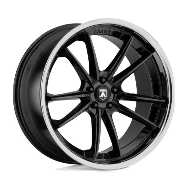 ABL23 SIGMA 22X9 5X120 ET32 CB 72.6 GLOSS BLACK W/ CHROME LIP
