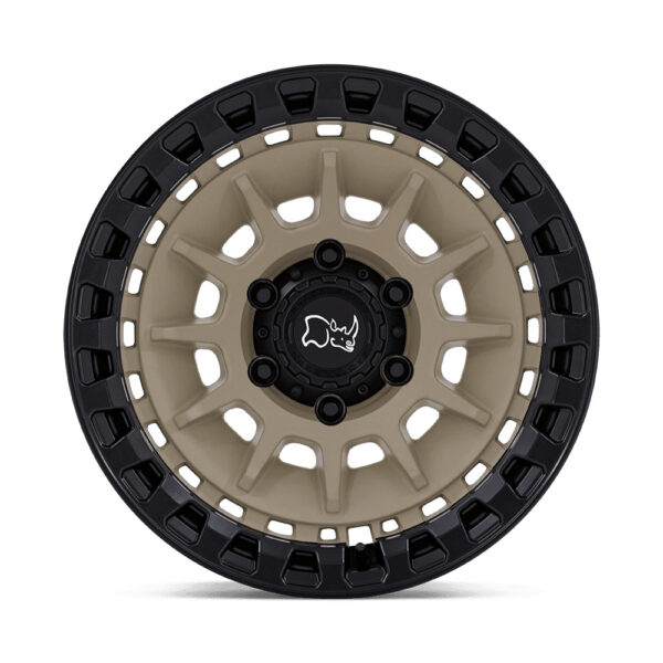 BR009(BARRAGE) 17X8.5 5X127 ET-10 CB71.5 DESERT SAND ON MATTE BLACK - Image 2