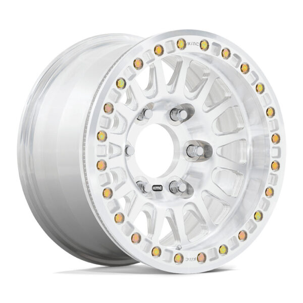 KM445 IMPACT FORGED (beadlock) 17X9 6X165.1 ET25 SILVER MIRROR MACH FACE
