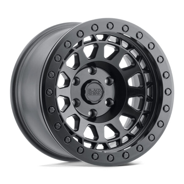1785PRM (PRIMM beadlock) 17X8.5 6X139.7 ET00 CB112.1 MATTE BLACK W/ BLACK RING