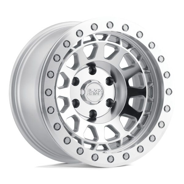 1785PRM (PRIMM beadlock) 17X8.5 6X139.7 ET-30 CB112.1 SILVER W/ MACHINED FACED