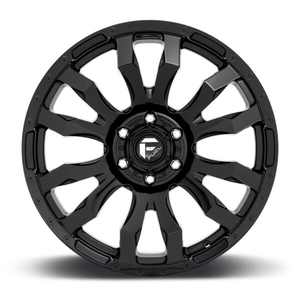 D675 BLITZ 18X9 6X135 ET01 CB87.1 GLOSS BLACK - Image 2