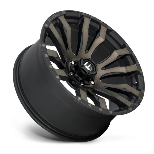 D674 BLITZ 20X10 8X165.1 ET-18 CB125.2 MATTE BLACK / MACHINED DDT - Image 3