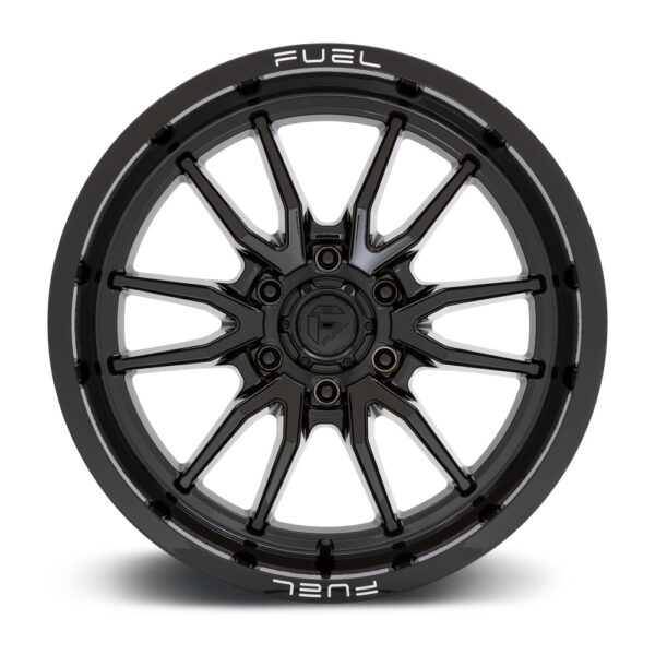 D760 CLASH 17X9 6X139.7 ET01 CB106.1 GLOSS BLACK - Image 2