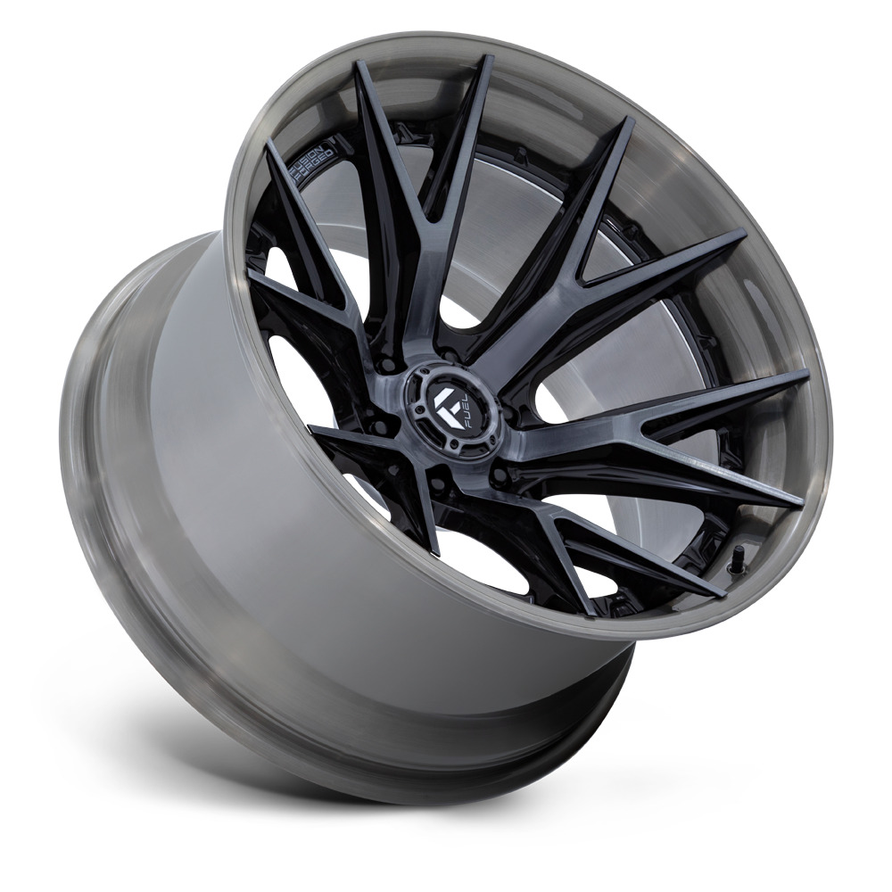 FC402 CATALYST 20X9 6X139.7 ET20 CB106.1 GLOSS BLACK BRUSHED FACE W/GREY TINT BUR - Image 3
