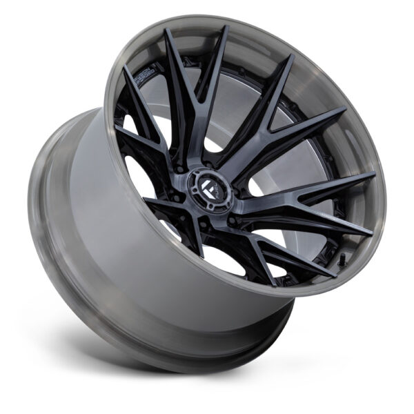 FC402 CATALYST 20X9 6X139.7 ET20 CB106.1 GLOSS BLACK BRUSHED FACE W/GREY TINT BUR - Image 6