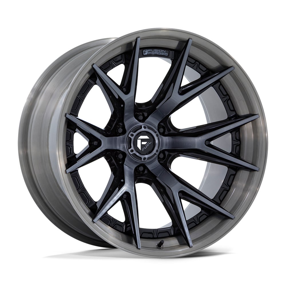 FC402 CATALYST 20X9 6X139.7 ET20 CB106.1 GLOSS BLACK BRUSHED FACE W/GREY TINT BUR