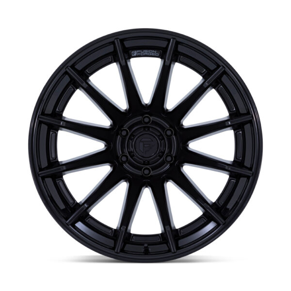 FC403 BURN 22X12 5X127 ET-44 CB71.5 MATTE BLACK W/GLOSS BLACK LIP - Image 2