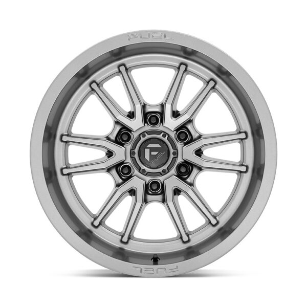 D789 CLASH 17X9 6X114.3 ET1 CB66.3 MATTE GUNMETAL - Image 2