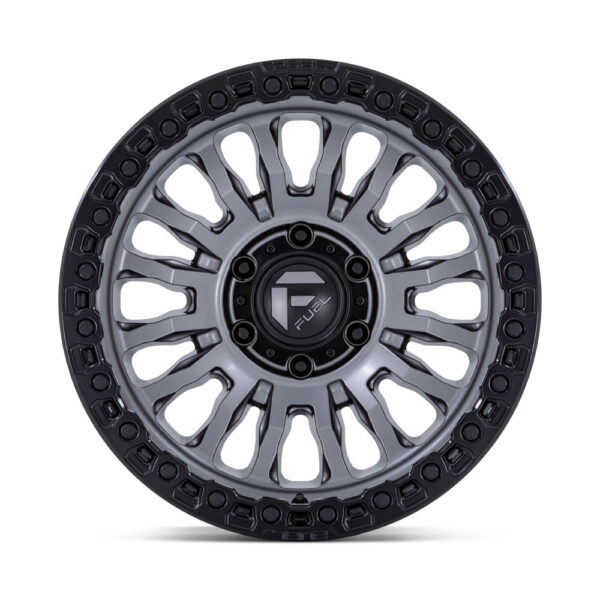FC857 RINCON 17X9 8X165.1 ET1 CB125.1 MATTE GUNMETAL/MATTE BLACK RING - Image 2
