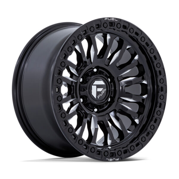 FC857 RINCON 17X9 5X127 ET-12 CB71.5 GLOSS BLACK/MILLED