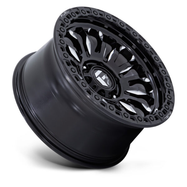FC857 RINCON 17X9 5X127 ET-12 CB71.5 GLOSS BLACK/MILLED - Image 3