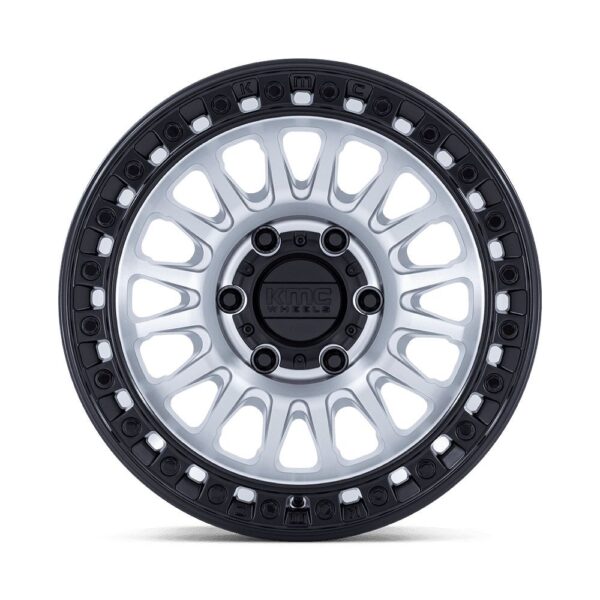 KM552 IMS 17×8.5 6×139.7 ET-10 Machined w/ Matte Black Lip - Image 2