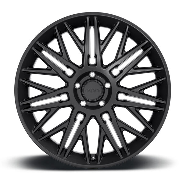 R164 JDR 22X10 5X120 ET30 CB72.56 MATTE BLACK - Image 2