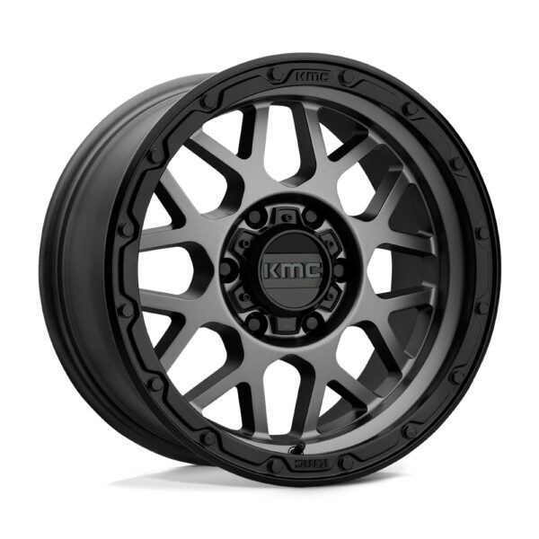 KM535 Grenade 18×8.5 6×135 ET00 Matte Grey w/ Black Lip