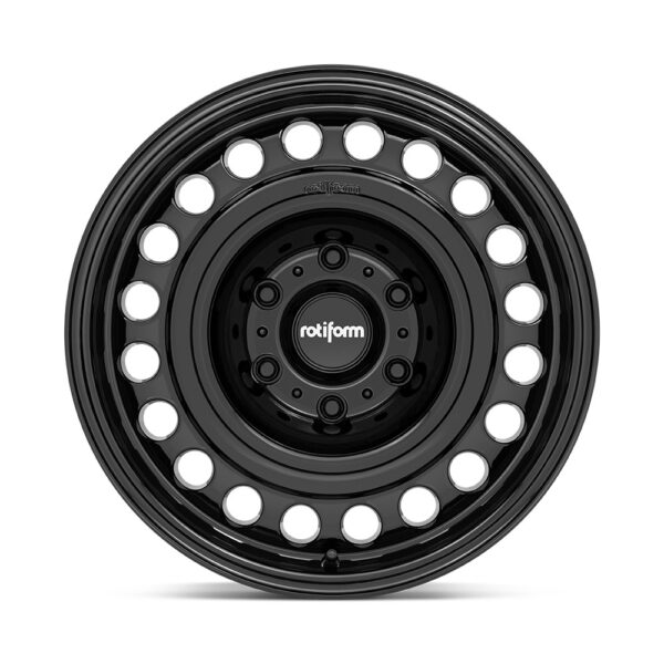 R191 STL 20X9 6X139.7 ET18 CB106.1 GLOSSY BLACK - Image 2