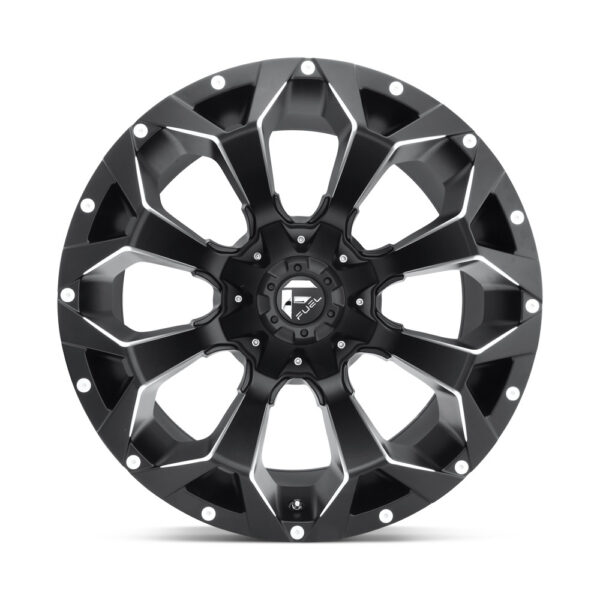 D546 ASSAULT 17X9 6X135/6X139.7 ET-12 CB106.1 MATTE BLACK MILLED - Image 2