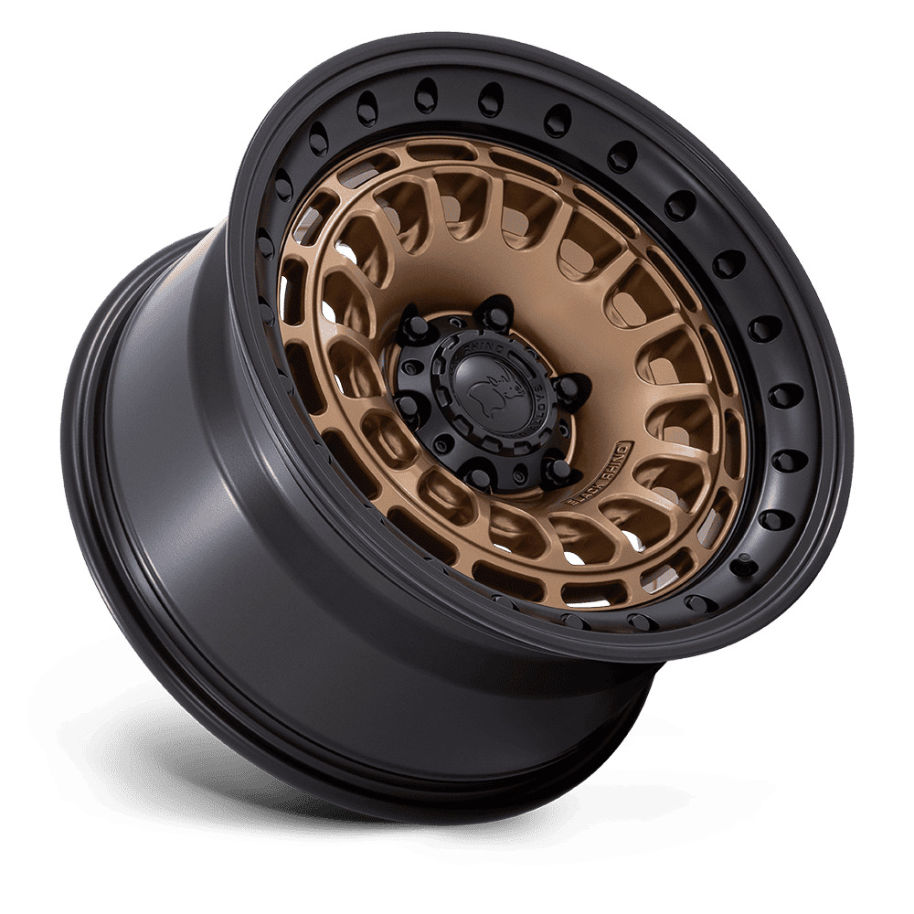 BR014(SAHARA) 17X9 5X127 ET-12 CB71.5 MATTE BRONZE W/ MATTE BLACK LIP - Image 3