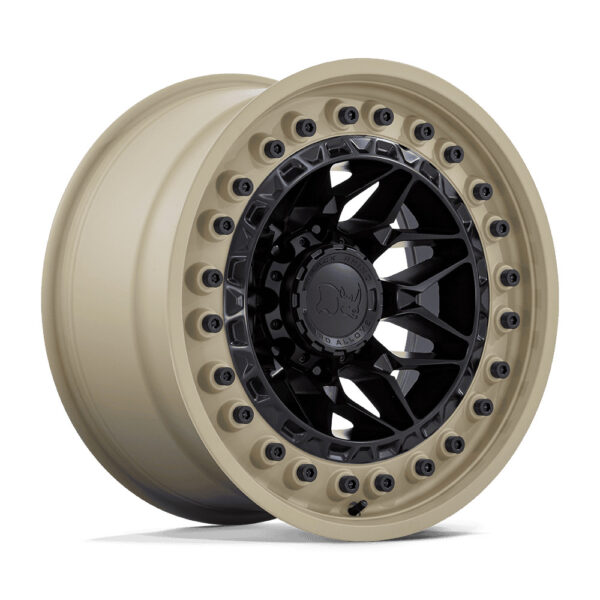BR008 (ALPHA) 18X9 6X139.7 ET20 CB106.1 MATTE BLACK W/ SAND LIP