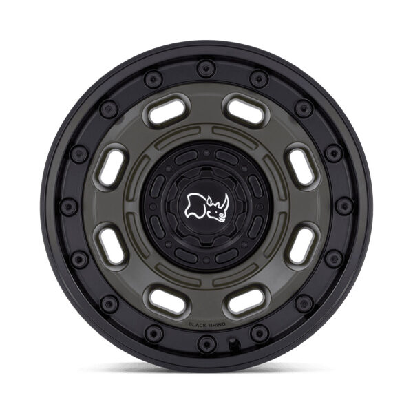 BR007(ATLAS) 17X8.5 5X127/5X139.7 ET-10 CB78.1 OLIVE DRAB GREEN W/ BLACK LIP - Image 5