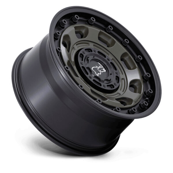 BR007(ATLAS) 17X8.5 5X127/5X139.7 ET-10 CB78.1 OLIVE DRAB GREEN W/ BLACK LIP - Image 3